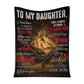 Dragon To My Daughter Flannel Blanket For Cozy Bedroom And Sofa Decor