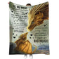 Dragon To My Mom Personalized 50 x 60 Inch Flannel Blanket For Cozy Bedroom And Sofa Decor