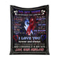 Dragon To My Wife 50 x 60 Inch Flannel Blanket For Cozy Bedroom And Sofa Decor