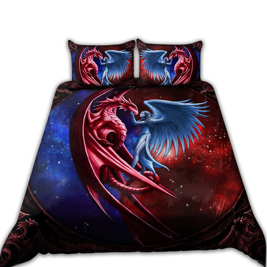 Dragon Angel Fantasy Bedding Cover For Fantasy Bedroom Decor