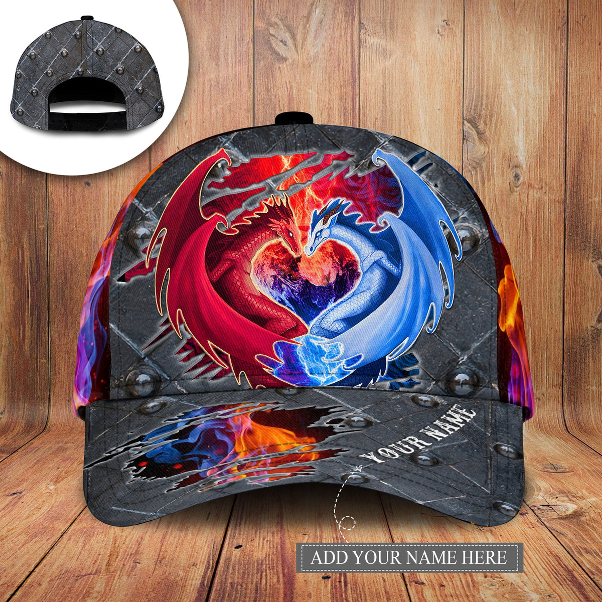 Dragon Heart Shape Personalized – Classic Cap