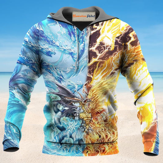 Dragon Immortal Life Graphic Pullover Hoodie – 3D Hoodie