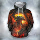 Dragon Lives In Fire Art – 3D Hoodie