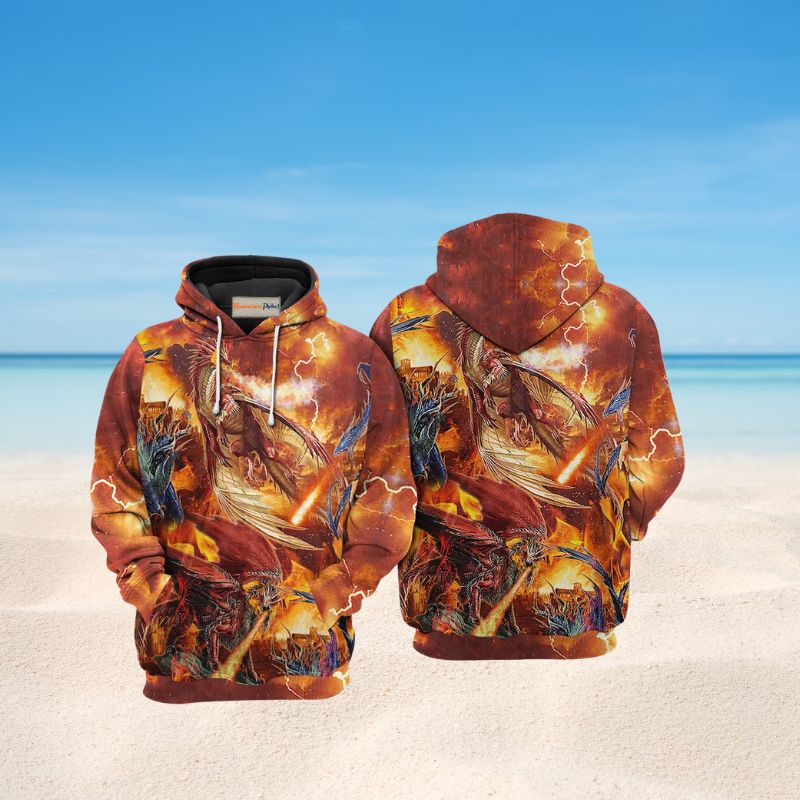Dragon Love Life Art – 3D Hoodie2