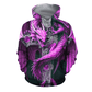 Dragon Skull Sword Pink Art – 3D Hoodie