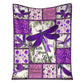Fibromyalgia Awareness Dragonfly 50 x 60 Inch Flannel Blanket For Cozy Bedroom And Sofa Decor