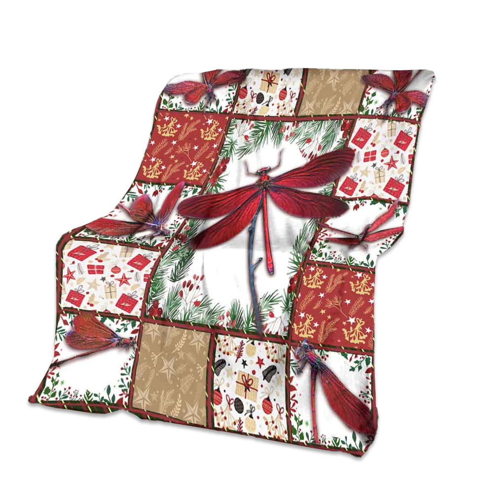 Dragonfly I Am Always With You 50 x 60 Inch Flannel Blanket For Cozy Bedroom And Sofa Decor