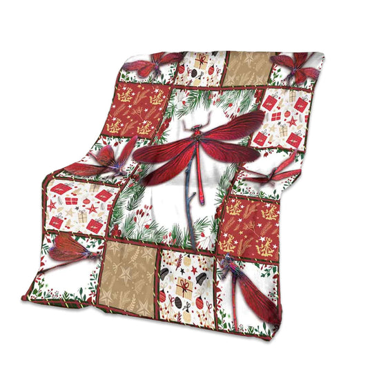 Dragonfly I Am Always With You 50 x 60 Inch Flannel Blanket For Cozy Bedroom And Sofa Decor