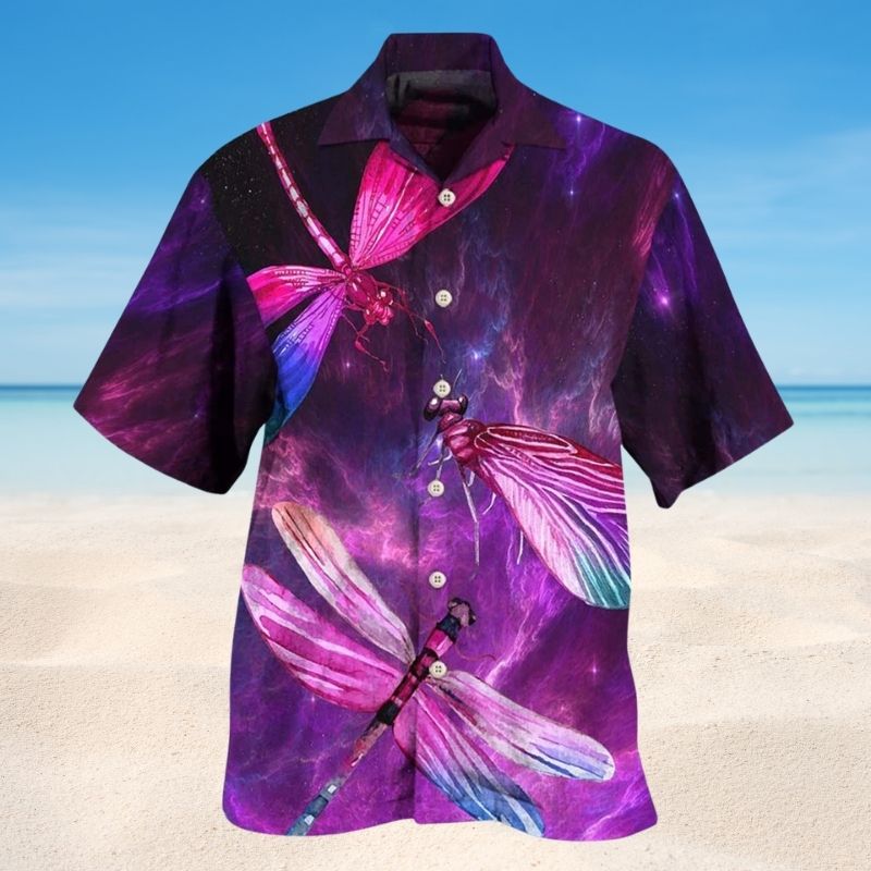Dragonfly Purple Love Sky Edition – Hawaiian Shirt
