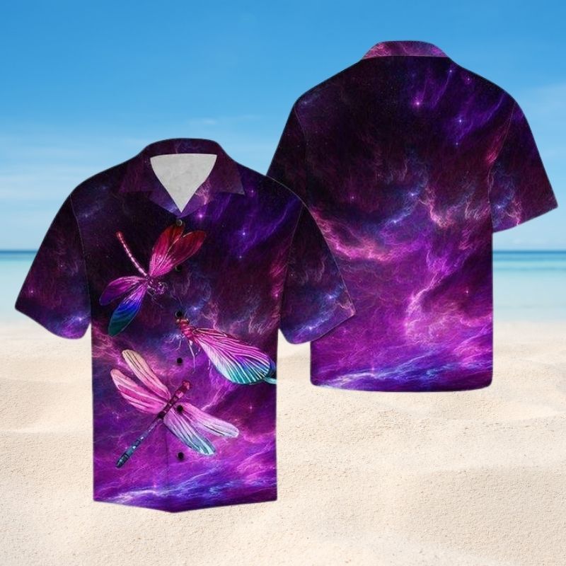 Dragonfly Purple Love Sky Edition – Hawaiian Shirt