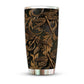 Dragonfly Wood Black With Bronze 20 Oz Tumbler