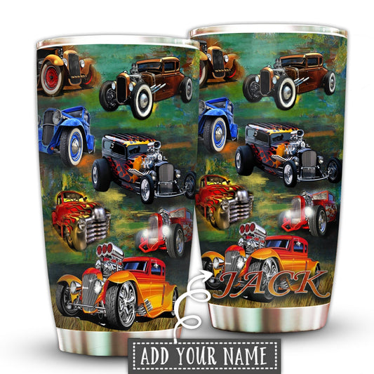 Hot Rod Luxury Retro Personalized 20 Oz Tumbler