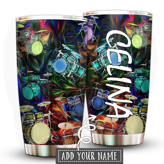 Drum Music Is My Soul Personalized 20 Oz Tumbler