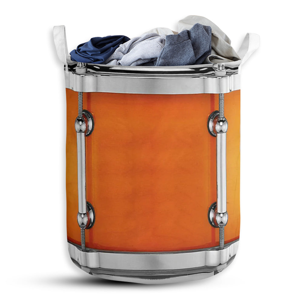 S: 17.72”x13.78” (45x35 cm) Drum Shortcut Yellow - Laundry basket - Owls Matrix LTD