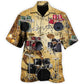 Vintage Drum Music Lover - Hawaiian Shirt