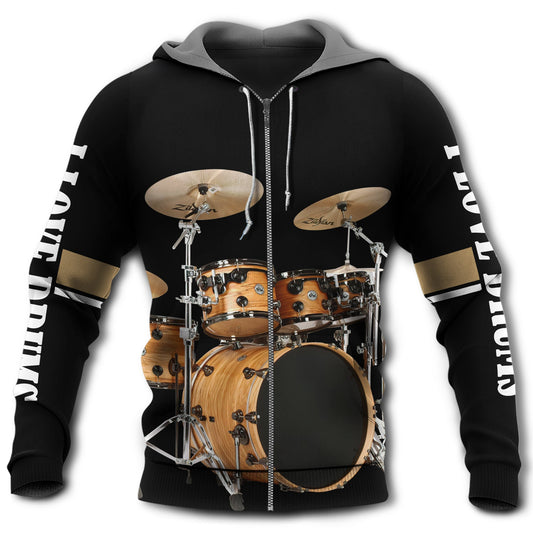 Drum Is My Life Music Style - 3D Hoodie