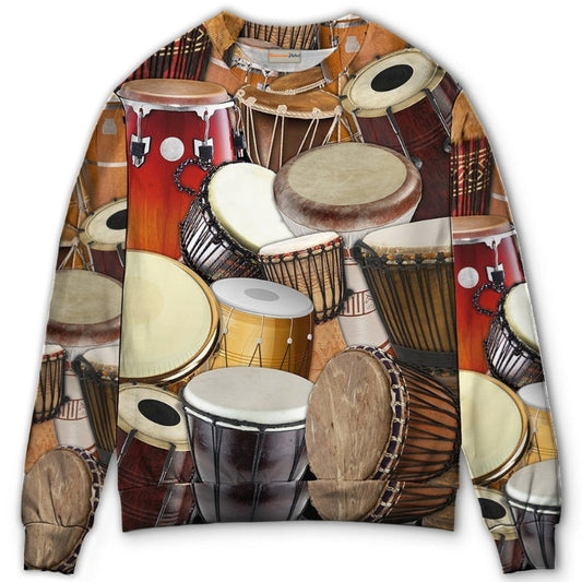 Drum Music Lifestyle Quote Style – Sweater - Ugly Christmas Sweater