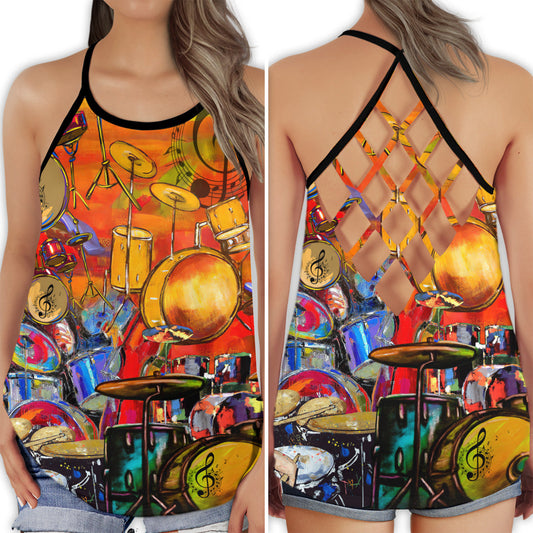Drum Colorful Music Collection – Hollow Tank Top