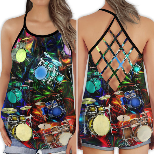 Drum Neon Music Collection – Hollow Tank Top