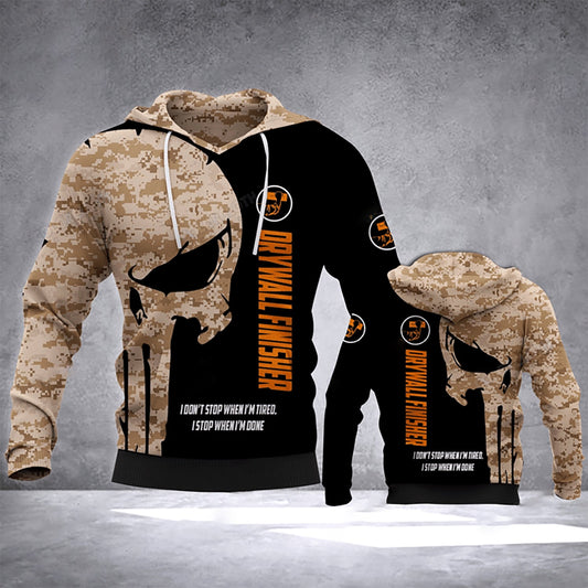 Drywall Finisher Art – 3D Hoodie