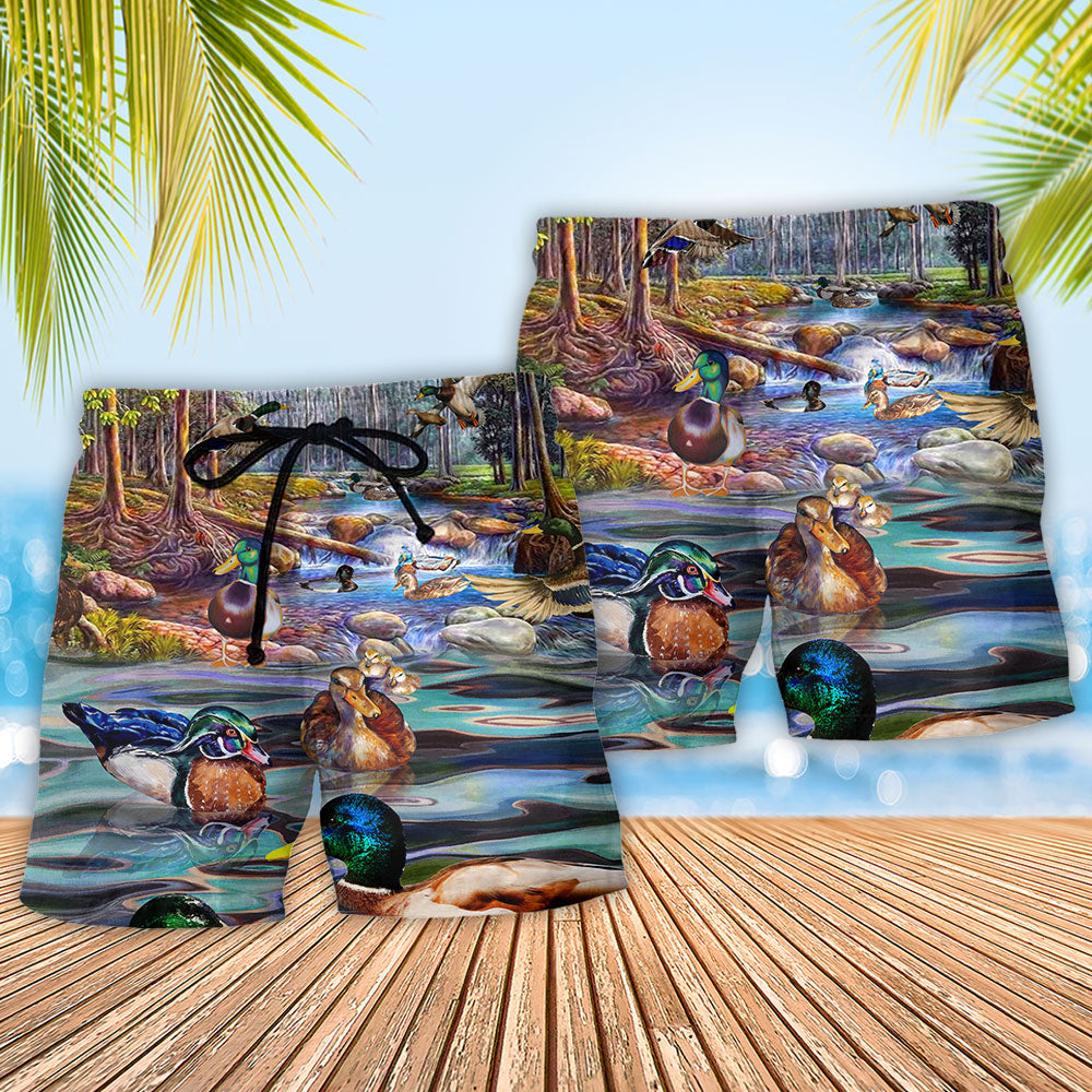 Duck Lake Freedom Art – Beach Short