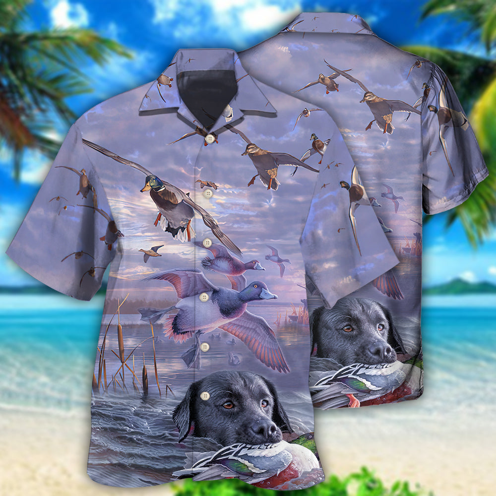 Duck Hunting Outdoor Purple – Hawaiian Shirt