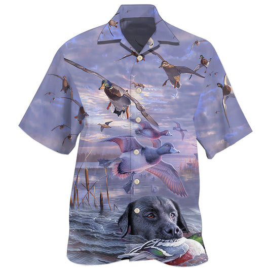 Duck Hunting Outdoor Purple – Hawaiian Shirt