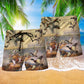 Duck Vintage Artwork Style - Beach Short