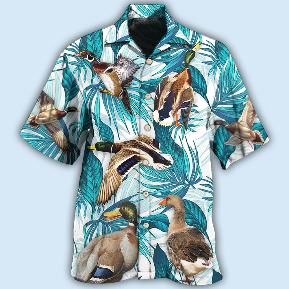 Duck Tropical Leaf Style – Hawaiian Shirt