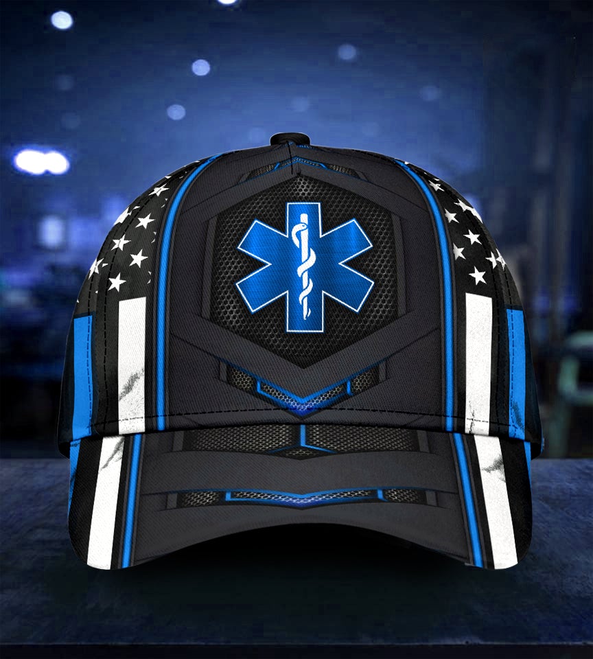 EMS Paramedic Blue Flag – Classic Cap