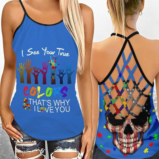 Autism I See Your True Self – Hollow Tank Top