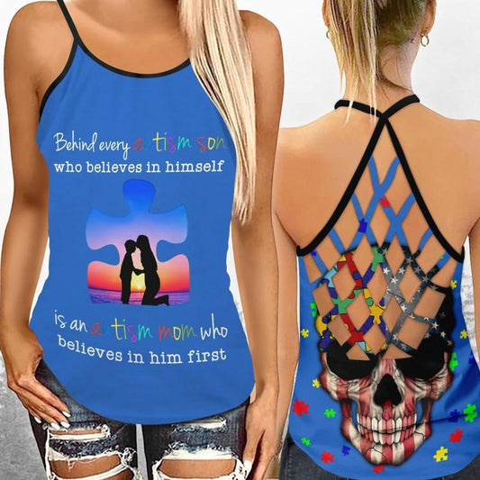 Autism Son Believes In Himself – Hollow Tank Top