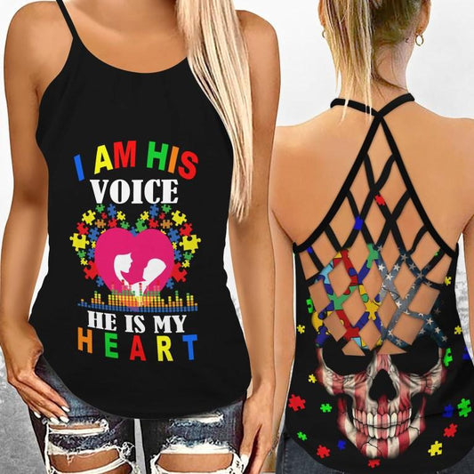 Autism I Am His Voice – Hollow Tank Top