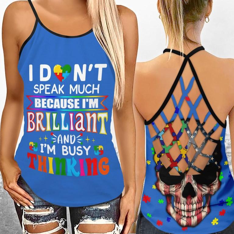 Autism Quiet But Brilliant – Hollow Tank Top