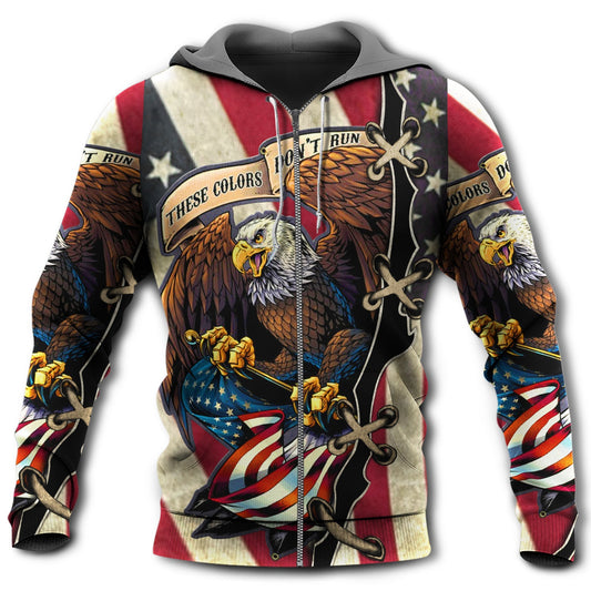 American Eagle Flag Freedom - 3D Hoodie