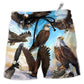 Beach Short / Adults / S Eagle Flying In The Blue Sky - Beach Short - Owls Matrix LTD