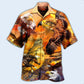 Eagle Flying Sunset Sky Art – Hawaiian Shirt