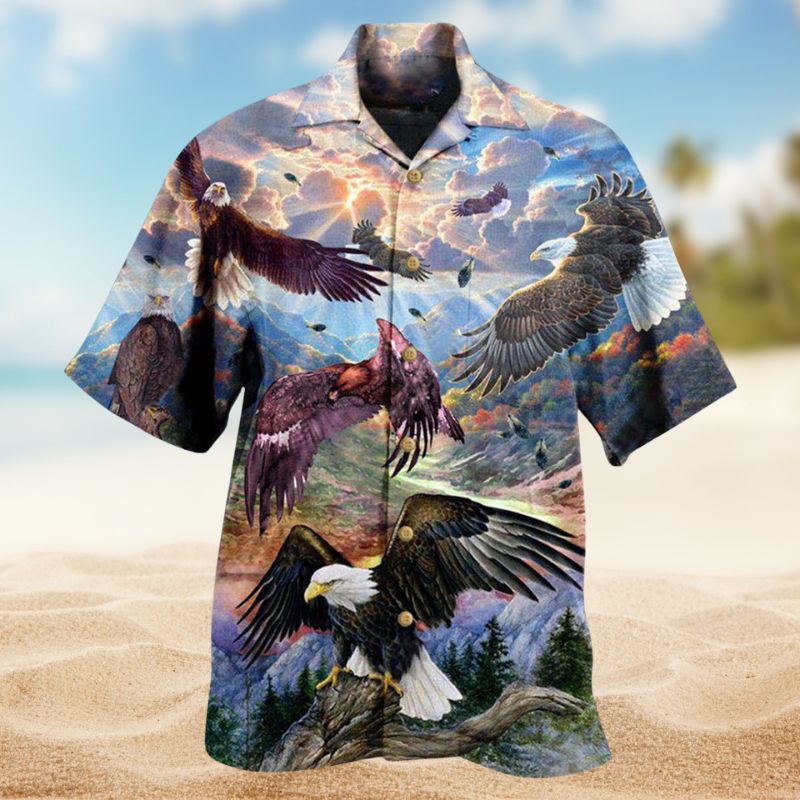 Eagle Spread Wings To The Sky Edition – Hawaiian Shirt