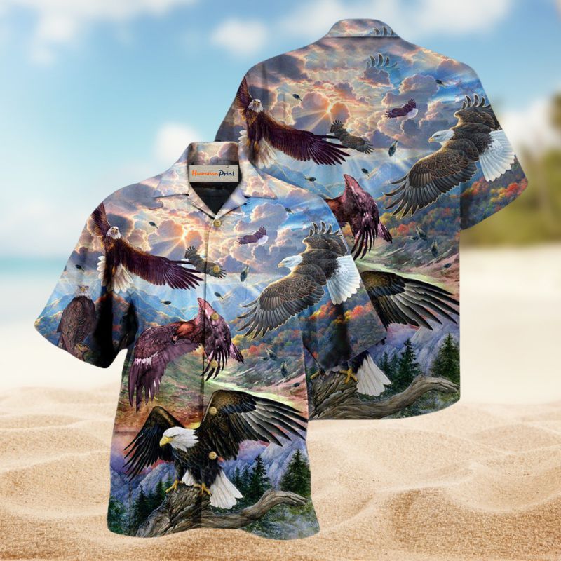 Eagle Spread Wings To The Sky Edition – Hawaiian Shirt