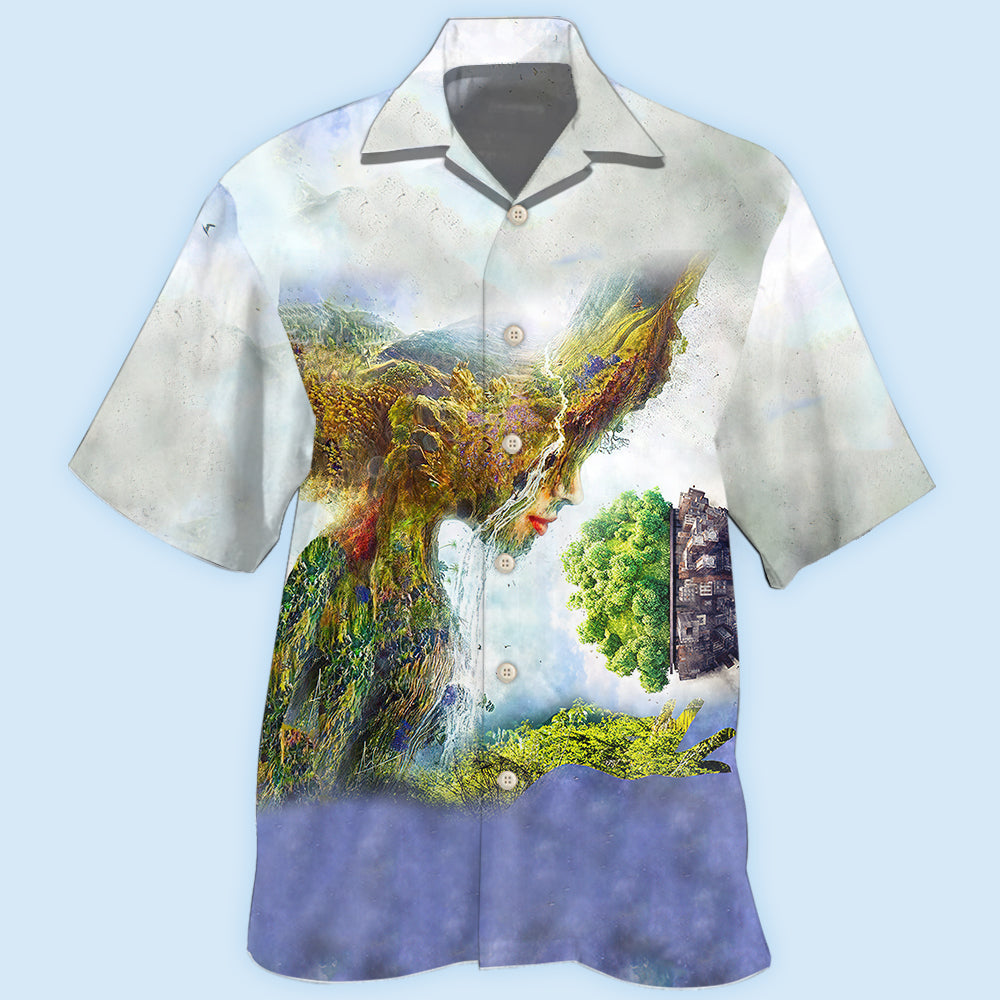 Earth Day Grow Together Style – Hawaiian Shirt