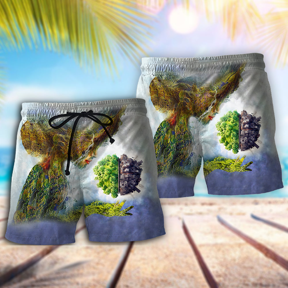Earth Day Grow Together Nature - Beach Short