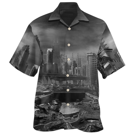 I Survived An Earthquake Statement - Hawaiian Shirt