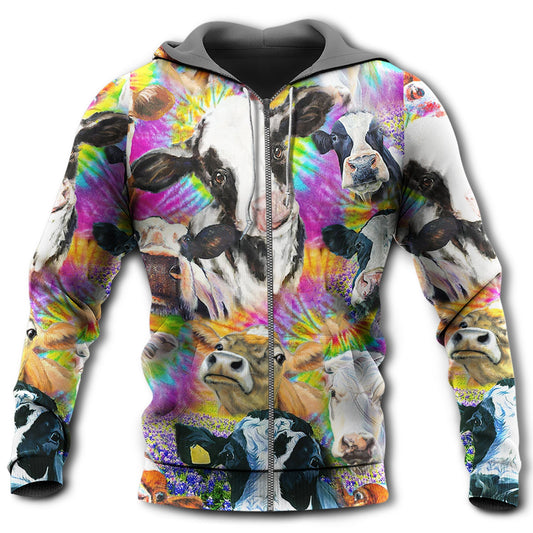 Easily Distracted By Cows Funny - 3D Hoodie