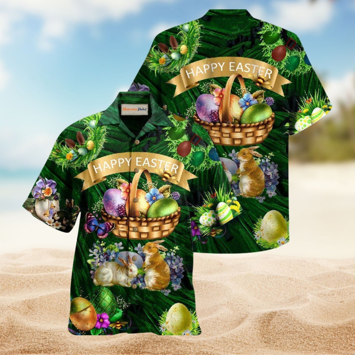 Easter Bunny Funny Day Edition – Hawaiian Shirt