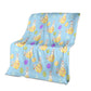 Easter Bunny Egg Pattern 50 x 60 Inch Flannel Blanket For Cozy Bedroom And Sofa Decor