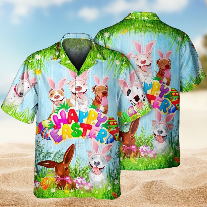 Easter Pitbulls Edition – Hawaiian Shirt