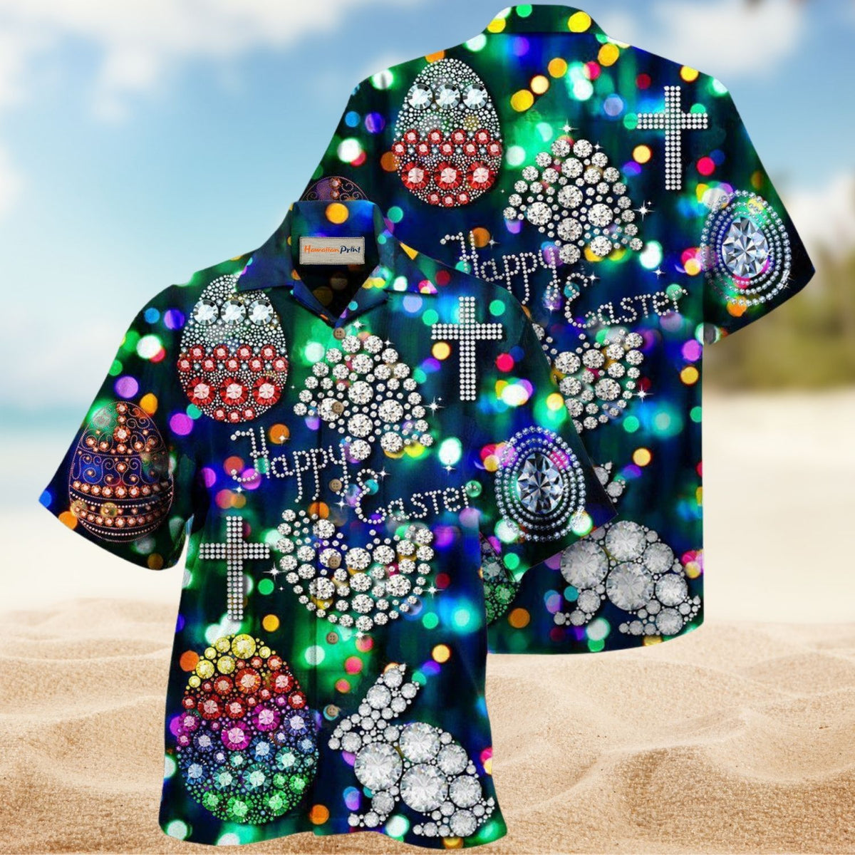 Easter Diamond Bunny Edition – Hawaiian Shirt