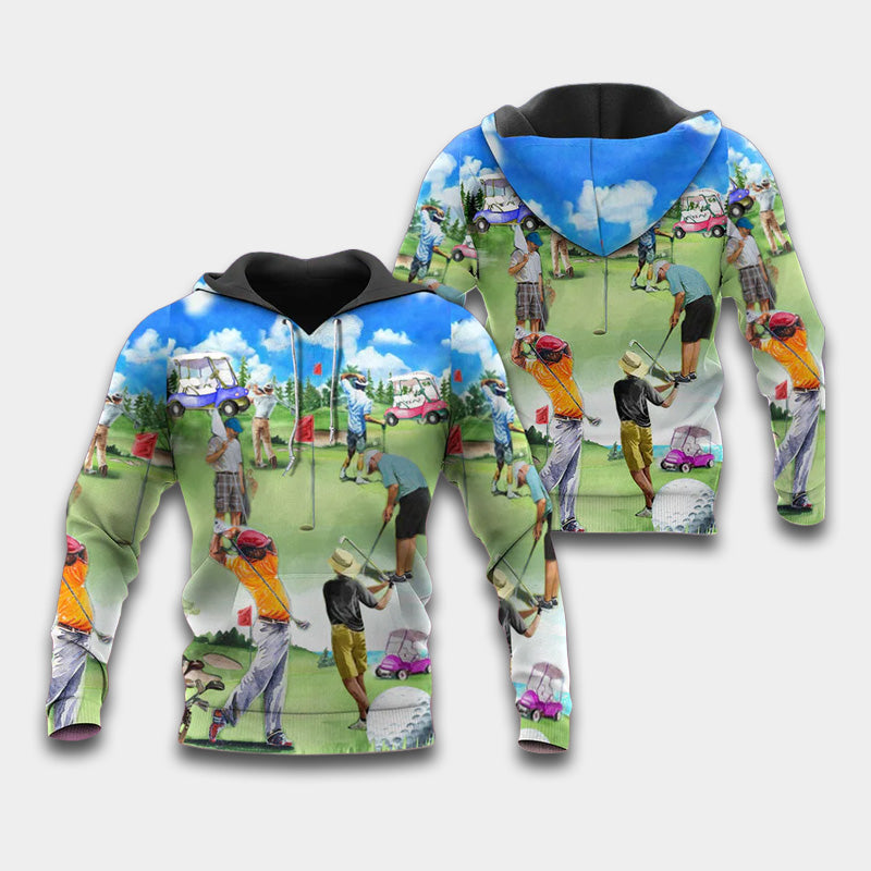 Eat Sleep Golf Repeat - 3D Hoodie
