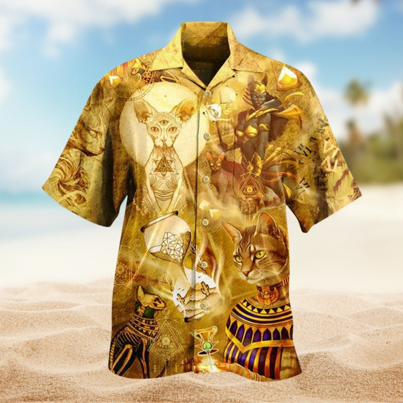 Egypt Cat Style Limited Edition – Hawaiian Shirt