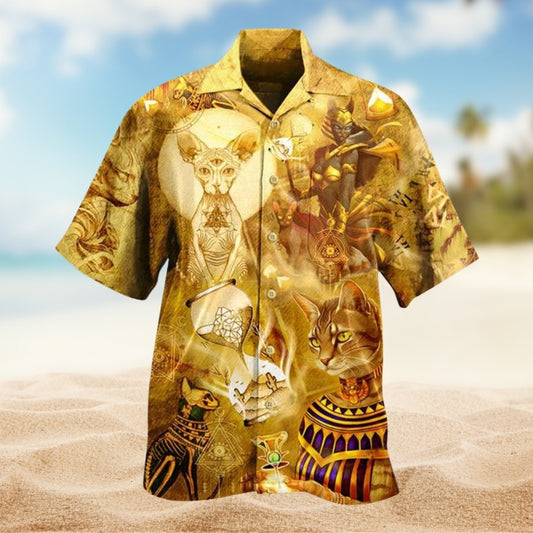 Egypt Cat Style Limited Edition – Hawaiian Shirt